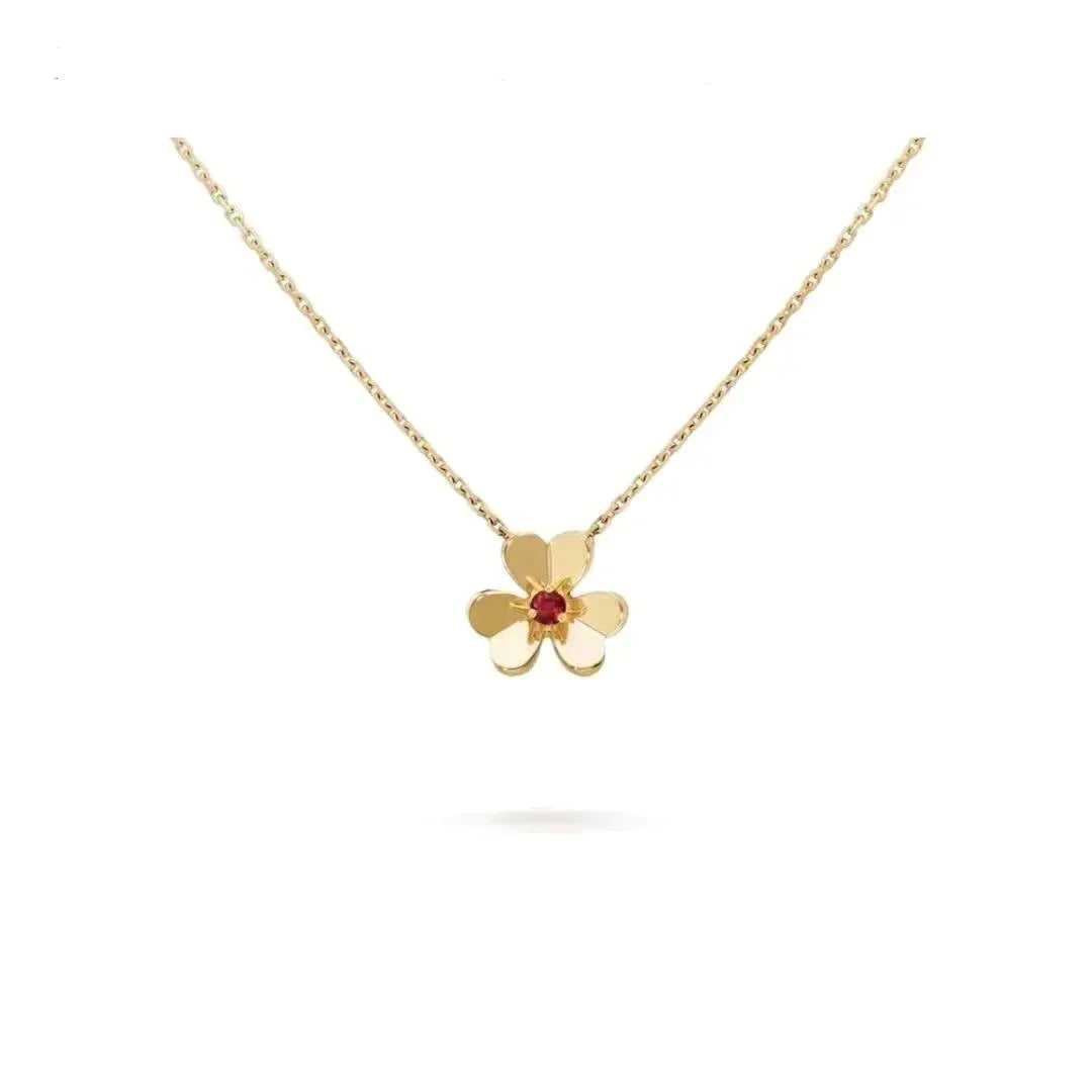 [Radiant Gem]¯FRIVOLE GOLD FLOWER NECKLACE