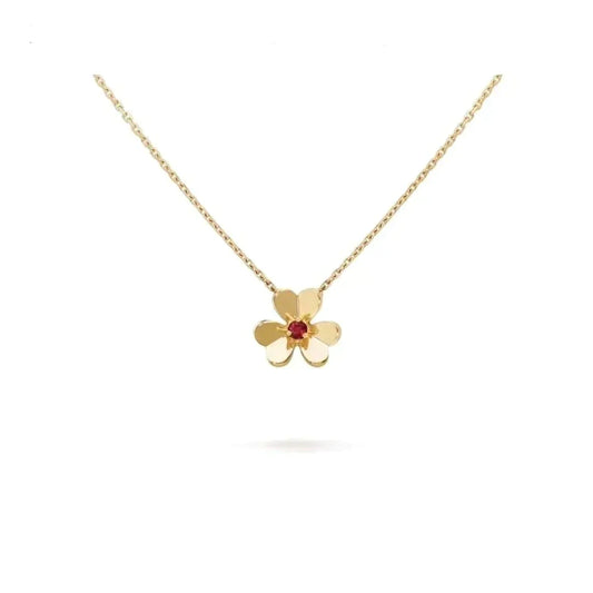 [Radiant Gem]¯FRIVOLE GOLD FLOWER NECKLACE