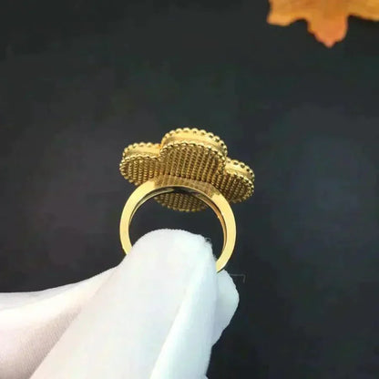[Radiant Gem]¯CLOVER MALACHITE RING