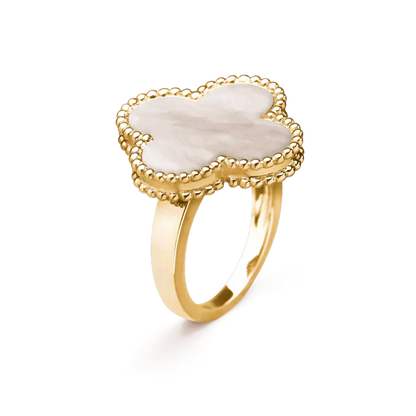 [Radiant Gem]¯CLOVER WHITE MOP RING