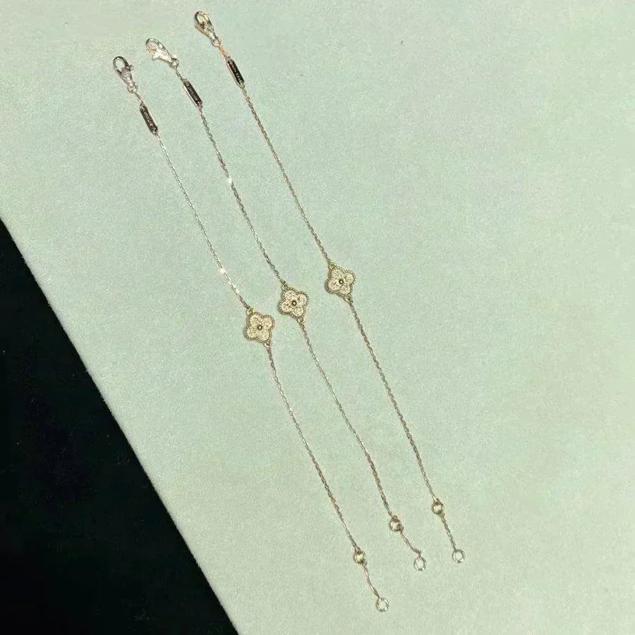 [Radiant Gem]¯CLOVER SINGLE FLOWER BRACELET