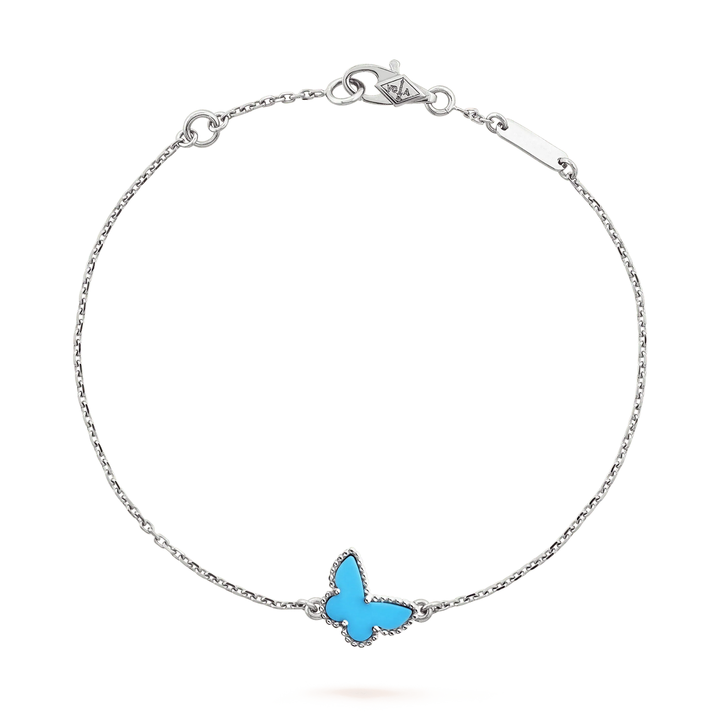 [Radiant Gem]¯BUTTERFLY TURQUOISE BUTTERFLY BRACELET SILVER