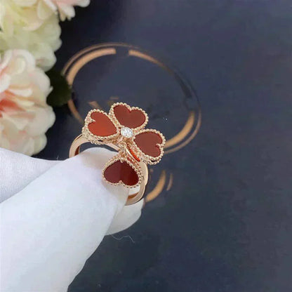 [Radiant Gem]¯SWEET CLOVER CARNELIAN RING