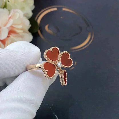 [Radiant Gem]¯SWEET CLOVER CARNELIAN RING