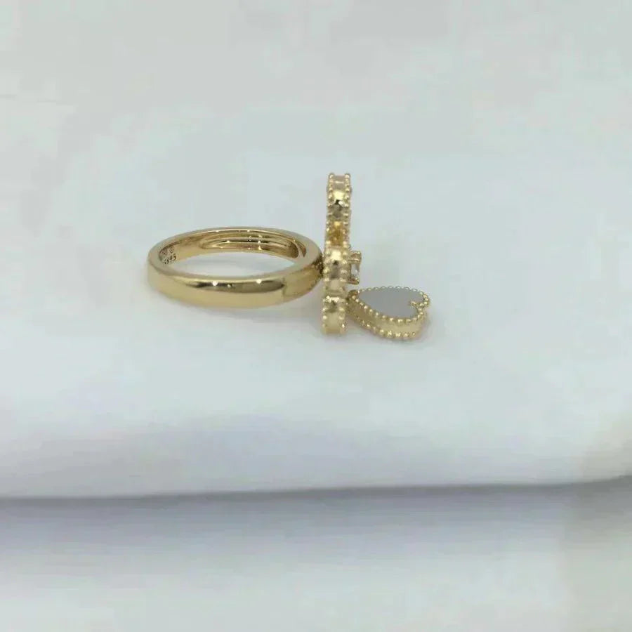 [Radiant Gem]¯SWEET CLOVER WHITE MOP RING