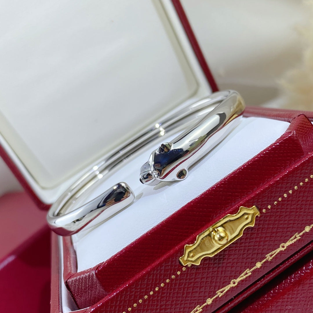 [Radiant Gem]¯PANTHERE SILVER OPEN BRACELET