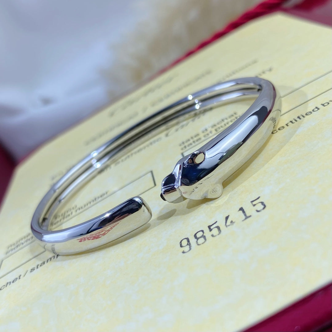 [Radiant Gem]¯PANTHERE SILVER OPEN BRACELET