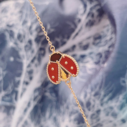 [Radiant Gem]¯LUCKY SPRING 1 MOTIF PINK GOLD BRACELET