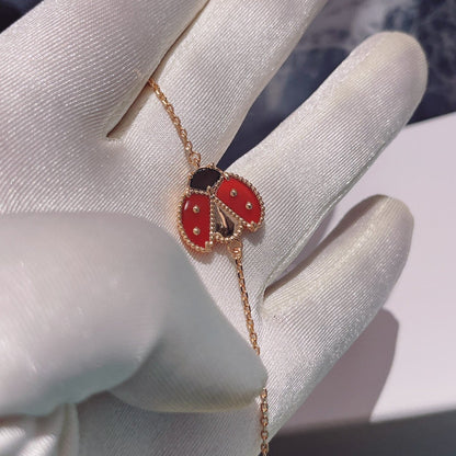 [Radiant Gem]¯LUCKY SPRING 1 MOTIF PINK GOLD BRACELET