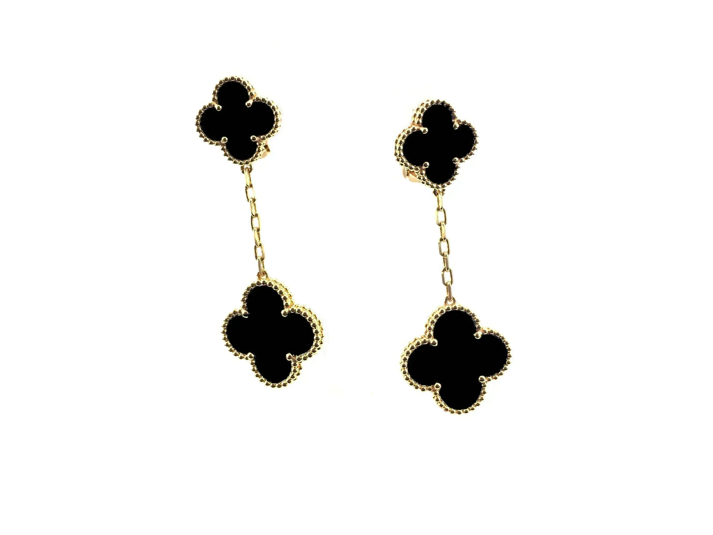 [Radiant Gem]¯CLOVER 2 MOTIFS  EARRINGS (MULTIPLE CHOICESC