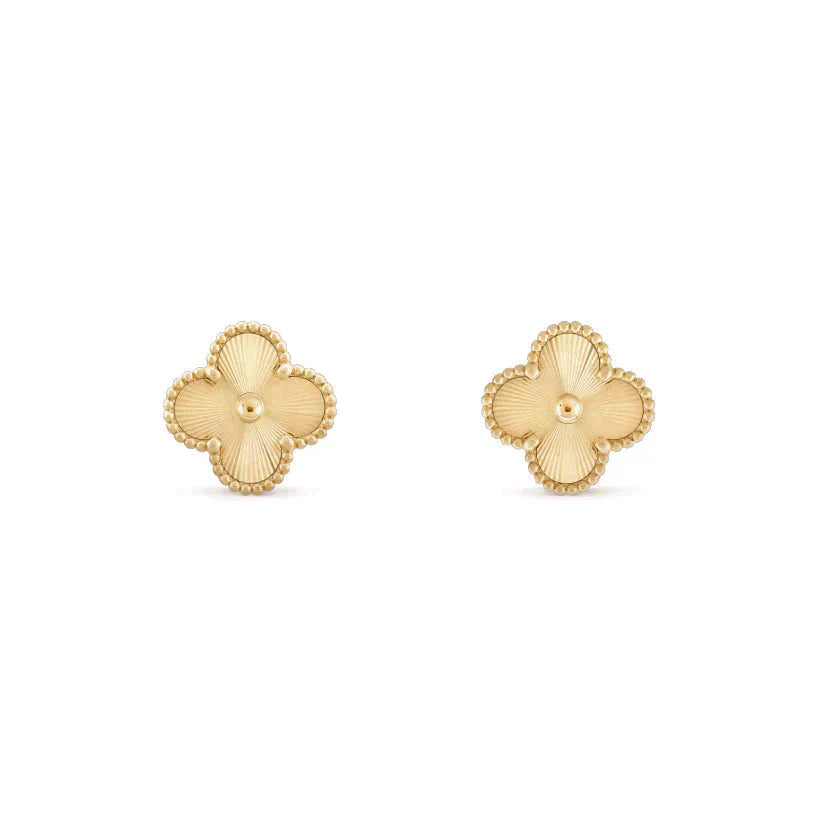 [Radiant Gem]¯CLOVER MEDIUM 1 MOTIFS LASER EARRINGS