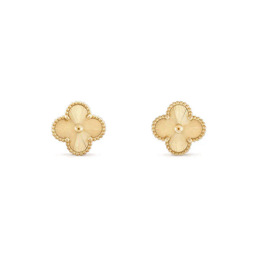 [Radiant Gem]¯CLOVER MEDIUM 1 MOTIFS LASER EARRINGS