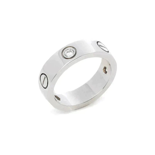 [Radiant Gem]¯LOVE RING 5.5MM 3 DIAMONDS SILVER