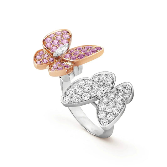 [Radiant Gem]¯TWIN BUTTERFLY DIAMOND RING